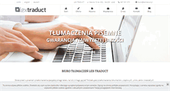 Desktop Screenshot of lextraduct.pl