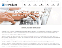 Tablet Screenshot of lextraduct.pl